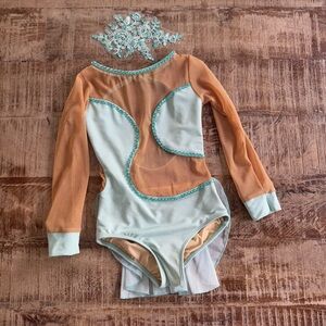 Opera Dance Costume Light Blue Size Child Large